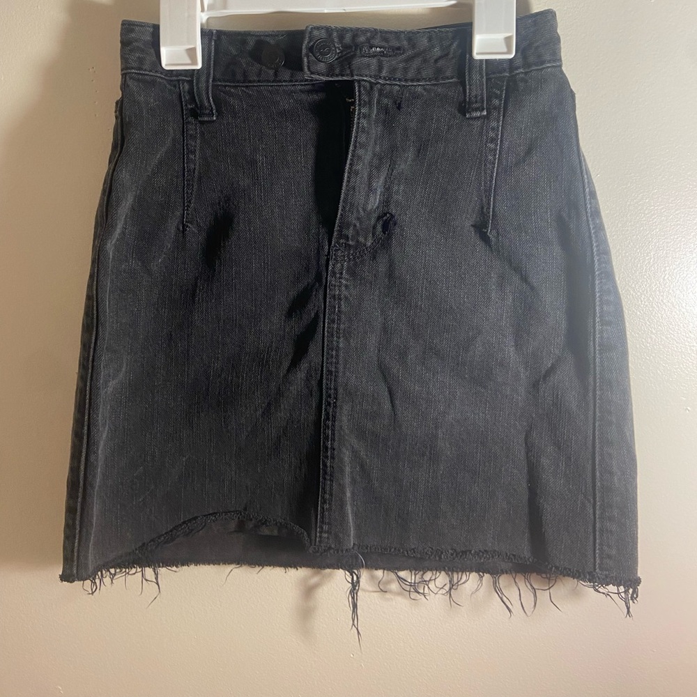 Black jean skirt - Hollister